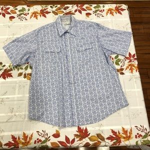 Mens XL wrangler paisley print